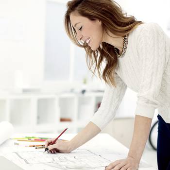 Taking care of mental health when working remotely woman working in a paper